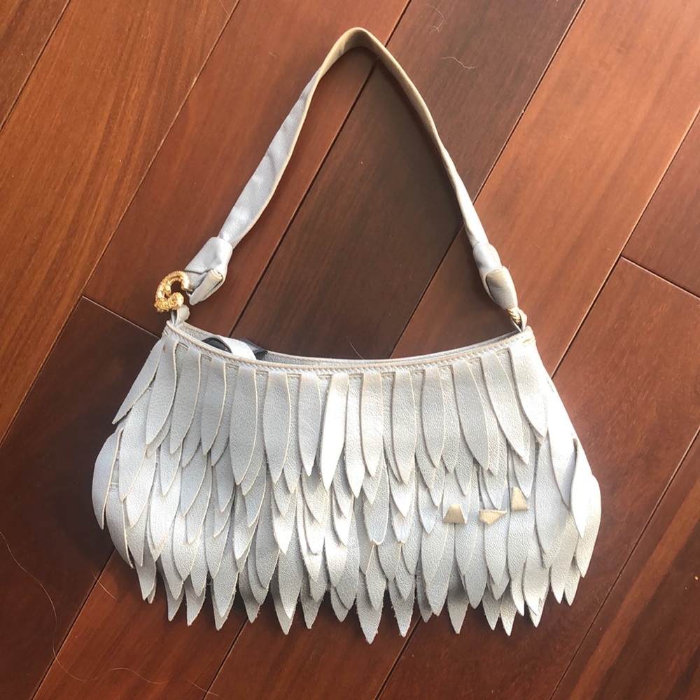 Athentic Roberto Cavalli silver shoulder bag